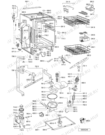Схема №2 GSIS 6321/2 IN с изображением Обшивка для посудомоечной машины Whirlpool 481245373102