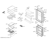 Схема №3 KGN36Y40 с изображением Дверь морозильной камеры для холодильника Bosch 00684196