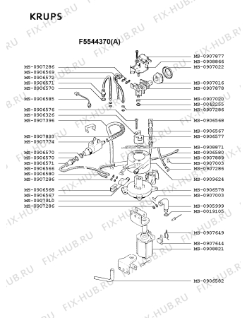 Схема №3 F8974138(0) с изображением Термостат для кофеварки (кофемашины) Krups MS-0907644