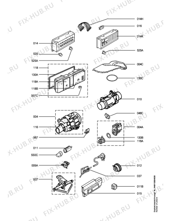 Взрыв-схема посудомоечной машины Arthurmartinelux ASF2765 - Схема узла Electrical equipment 268