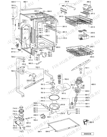 Схема №2 ADG 6560/1 IX с изображением Обшивка для электропосудомоечной машины Whirlpool 481224378002