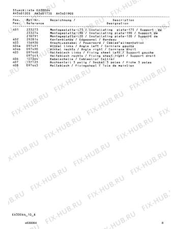 Взрыв-схема вытяжки Gaggenau AH340120S - Схема узла 09