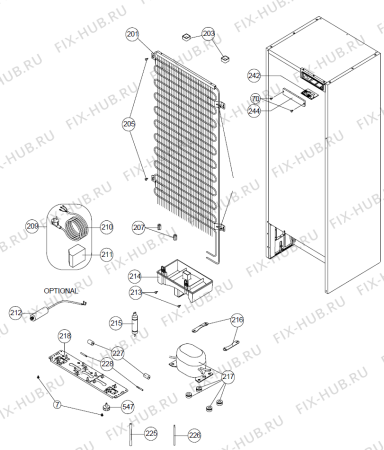 Взрыв-схема холодильника Gorenje NRF7181CX (378915, HZZS44764) - Схема узла 04