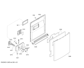 Схема №4 SGS65T32II с изображением Внешняя дверь для посудомоечной машины Bosch 00475149