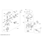 Схема №6 MUM59S81DE HomeProfessional с изображением Корпус для кухонного комбайна Bosch 11011182