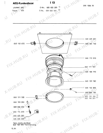 Схема №1 LAV850 с изображением Уплотнение Aeg 8996451177233