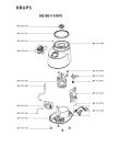 Схема №2 KB180111/M70 с изображением Часть корпуса для электромиксера Krups MS-651448