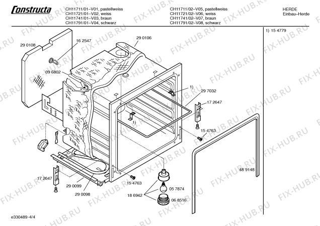 Схема №4 CH11711 с изображением Панель управления для духового шкафа Bosch 00431967