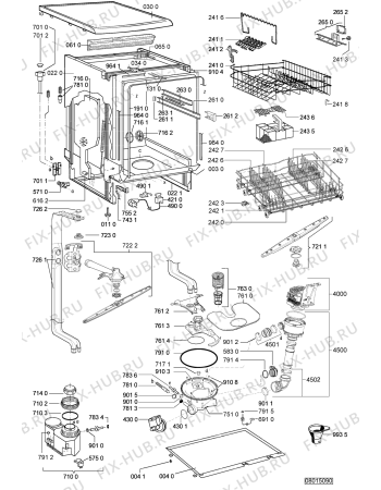 Схема №2 ADP 6401 WH с изображением Обшивка для посудомойки Whirlpool 481245373713