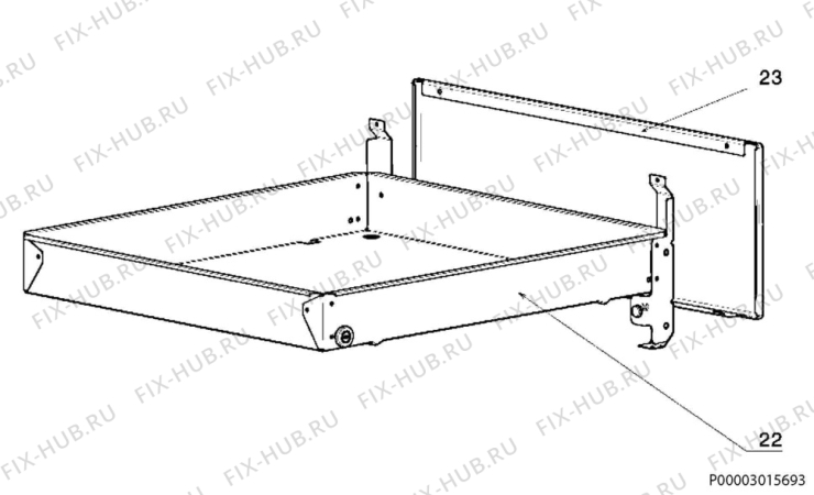 Взрыв-схема плиты (духовки) Electrolux EKG510112W - Схема узла Section 2