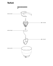 Схема №2 QB300538/900 с изображением Элемент корпуса для кухонного комбайна Tefal MS-651081