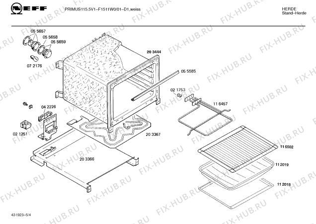 Схема №3 HES502D с изображением Переключатель для плиты (духовки) Bosch 00058564