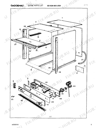 Схема №9 EB638600 с изображением Линза для плиты (духовки) Bosch 00156937