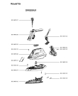 Схема №2 DW5250U1 с изображением Рукоятка для утюга (парогенератора) Rowenta RS-DW0657
