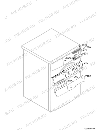 Схема №5 L6469AFL с изображением Блок управления для стиральной машины Aeg 973914903215031