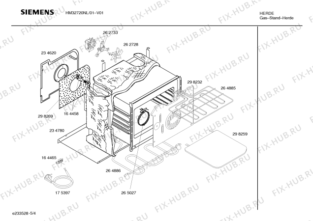 Схема №5 HM32720NL с изображением Панель управления для электропечи Siemens 00360671