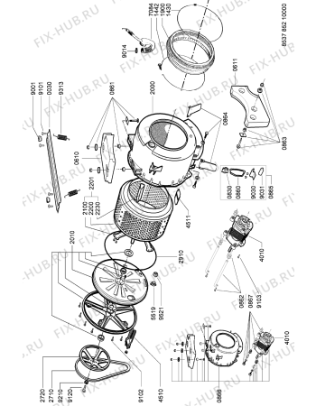 Схема №1 AWG 852 с изображением Ручка (крючок) люка для стиралки Whirlpool 481249878175
