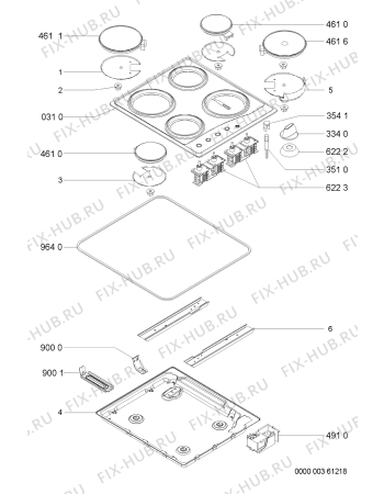 Схема №1 AKM 330/AV с изображением Втулка для духового шкафа Whirlpool 481944238817