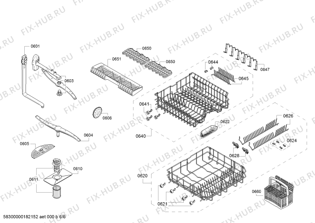 Схема №6 JS03IN52 с изображением Кнопка для посудомойки Bosch 00616734