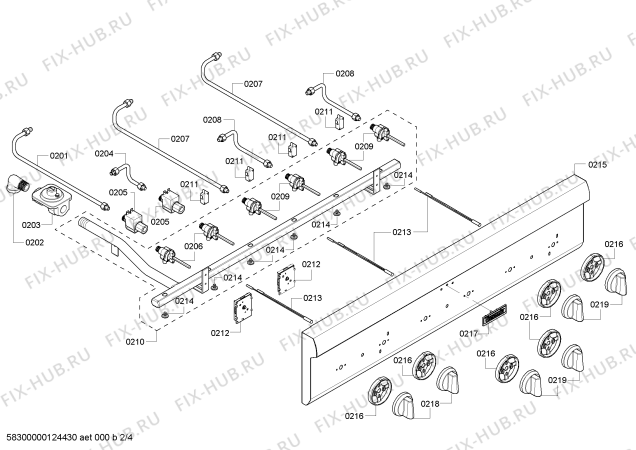 Схема №4 PCG366E с изображением Коллектор для электропечи Bosch 00664741