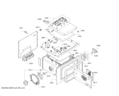 Схема №5 BS275100E с изображением Рамка для плиты (духовки) Bosch 00684265