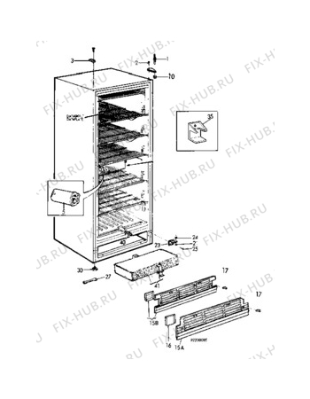 Взрыв-схема холодильника Electrolux TF1158 - Схема узла C10 Cabinet