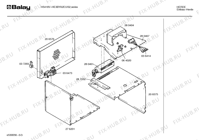 Схема №2 H5618 с изображением Панель для плиты (духовки) Bosch 00280482