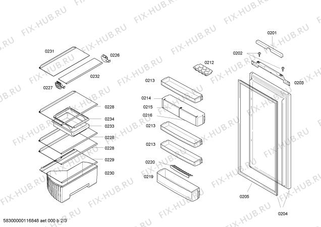 Схема №3 KIRKBN6 с изображением Регулировочный узел для холодильной камеры Bosch 00640097