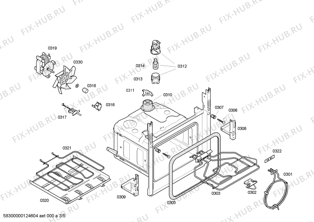 Схема №3 3HT509A Horno balay indepnd.alumin.multifuncion с изображением Ручка установки времени для электропечи Bosch 00601542