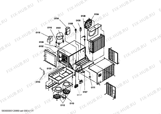Схема №1 GEKT1501DF с изображением Мотор вентилятора для посудомоечной машины Bosch 00662731