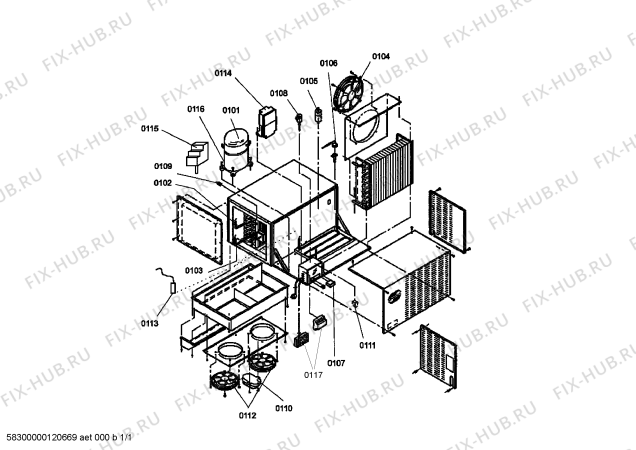 Схема №1 GEKN600HF с изображением Стартовый узел для холодильника Bosch 00642082