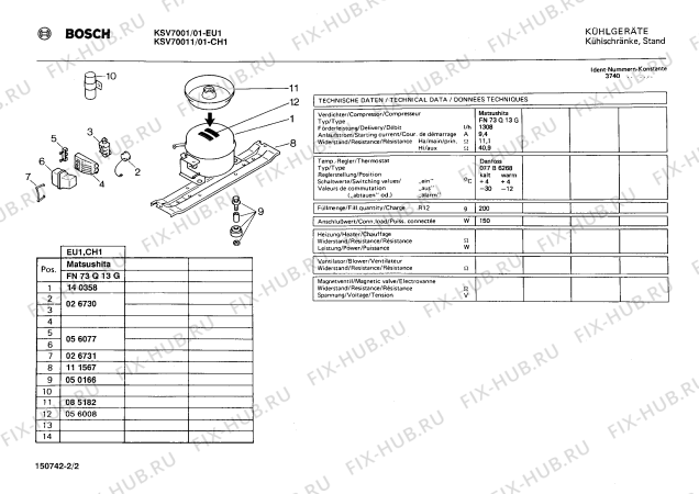 Взрыв-схема холодильника Bosch KSV7001 - Схема узла 02