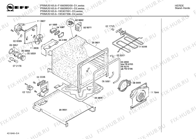 Схема №5 195307396 PRIMUS 165.6 с изображением Переключатель для плиты (духовки) Bosch 00030402