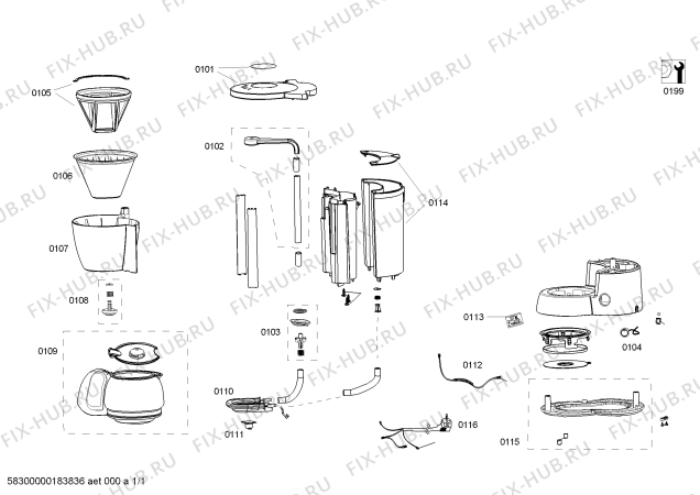 Схема №1 CG7212 с изображением Терморегулятор для кофеварки (кофемашины) Bosch 00607702