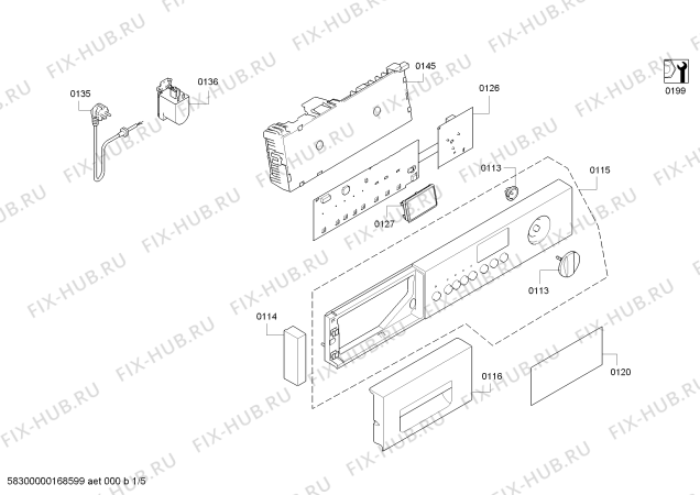 Схема №4 WIS28440EU Logixx 7 Sensitive с изображением Вкладыш для стиралки Bosch 00751041
