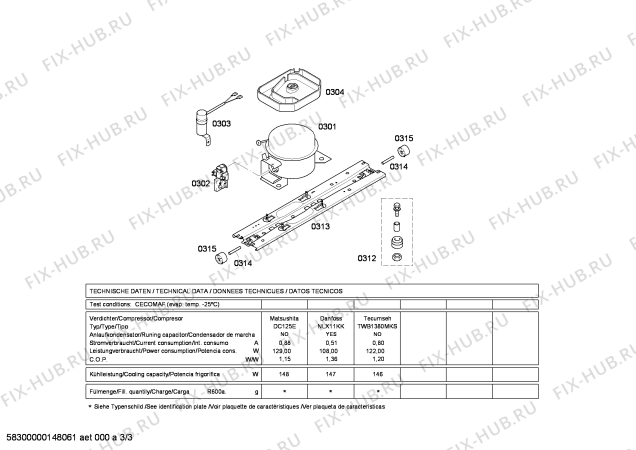 Схема №3 3FEW2400MY My Balay с изображением Дверь для холодильника Bosch 00249651