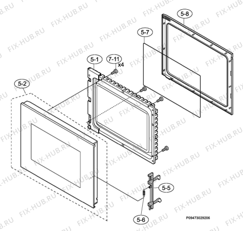 Взрыв-схема микроволновой печи Electrolux EMS26405X - Схема узла Section 3