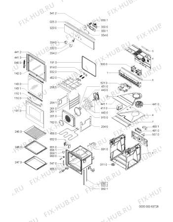 Схема №1 BMZE4000/A/WS с изображением Дверца для плиты (духовки) Whirlpool 481245058959