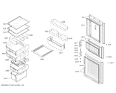 Схема №2 KG23N116EW с изображением Выдвижной ящик для холодильной камеры Siemens 00707792