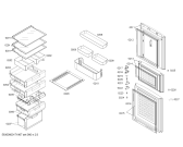 Схема №2 KG23N116EW с изображением Крышка для холодильной камеры Siemens 00753111