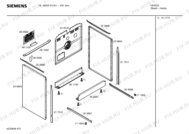 Схема №5 HL58255EU с изображением Ручка управления духовкой для духового шкафа Siemens 00183971