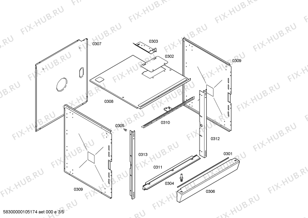 Схема №4 EB250150 с изображением Таймер для духового шкафа Bosch 00268349