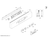 Схема №4 SMU86M15DE с изображением Набор кнопок для посудомойки Bosch 00614777