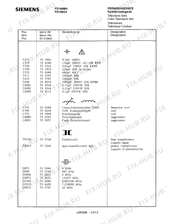 Схема №10 FS189V4 с изображением Модуль для жк-телевизора Siemens 00756903