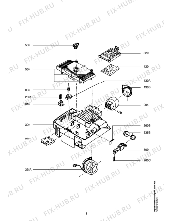 Взрыв-схема пылесоса Alfatec ALFA 500 E - Схема узла Inner Unit