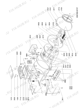Схема №3 LF 185-3 с изображением Резервуар для стиралки Whirlpool 481990310031