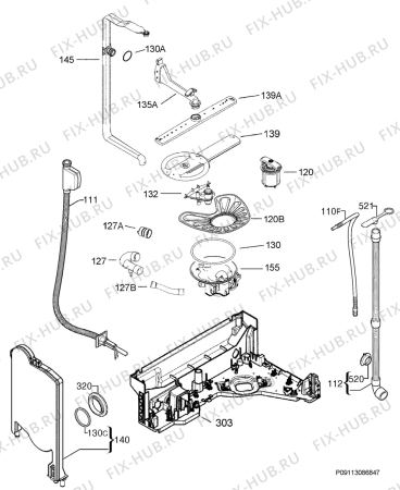 Взрыв-схема посудомоечной машины Aeg F35400IMO - Схема узла Hydraulic System 272