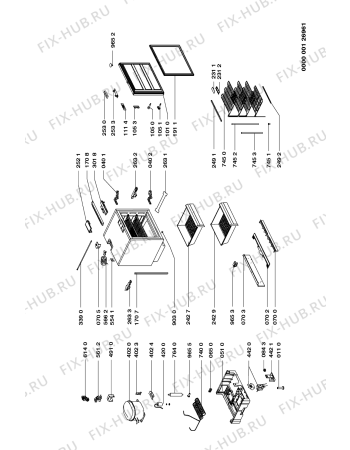 Схема №1 IK 378-112/T с изображением Ящик (корзина) Whirlpool 481941849693