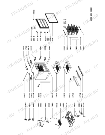 Схема №1 ARL101/R/G ARL 101/K/G с изображением Другое Whirlpool 481946049686