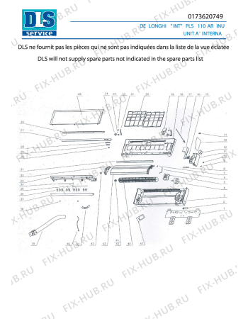 Схема №2 PLS 110 AR с изображением Блок управления для климатотехники DELONGHI GR30035912